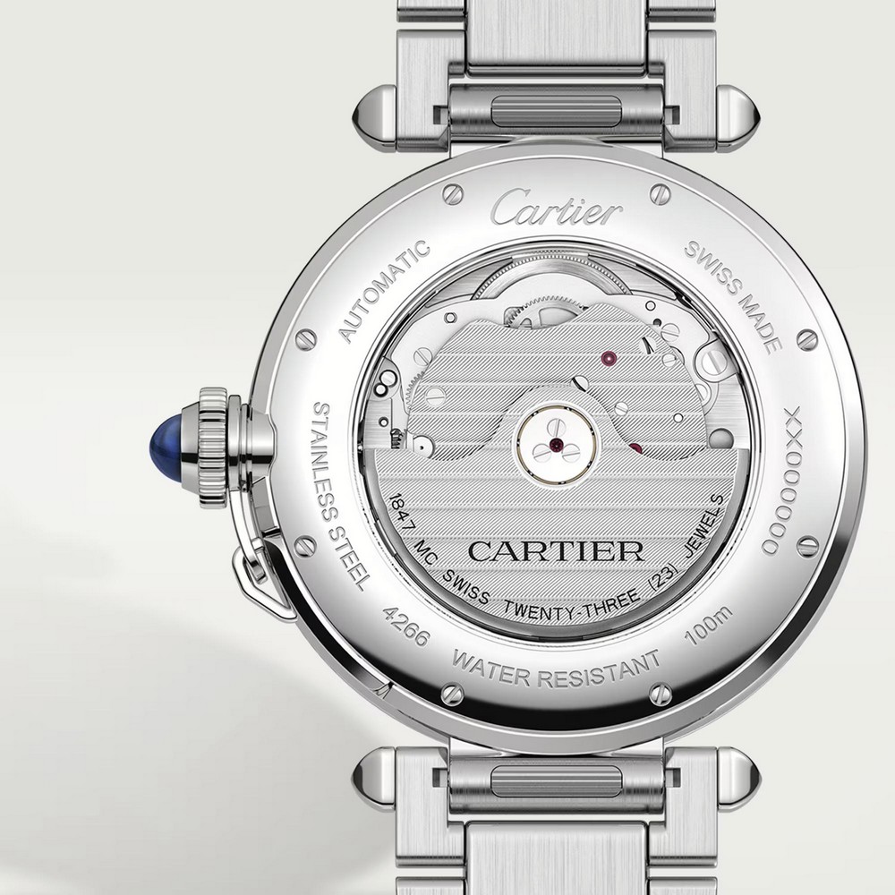 Đồng Hồ Cartier Pasha De Cartier Watch 41mm Nam Xám